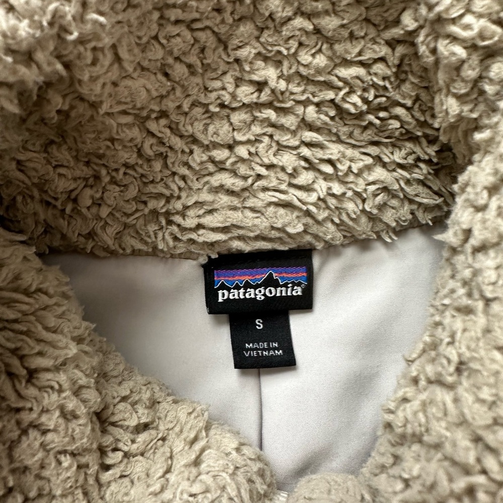 Patagonia Los Gatos Cream Zip Up Sweater, Size Small - Picture 2 of 3